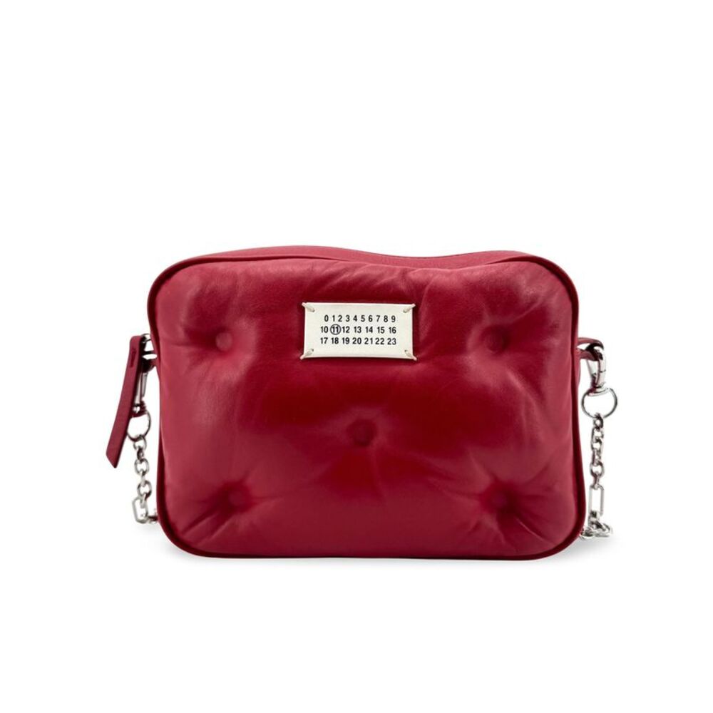 Maison Margiela Glam Slam Small Camera Bag Leather Red Leather Shoulder Bag Bag